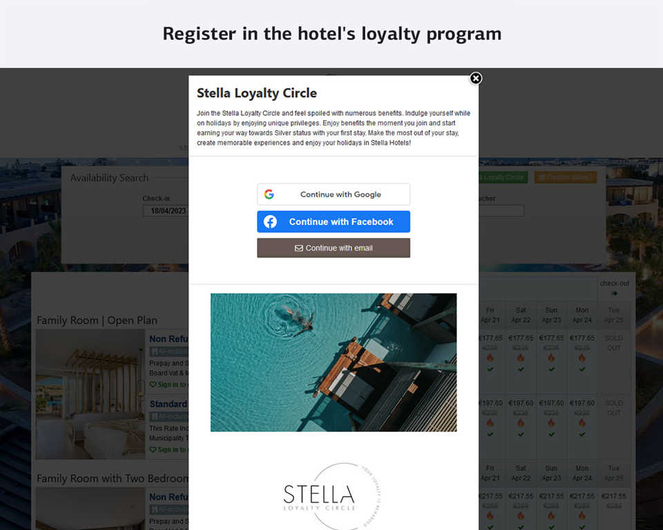 Πρόγραμμα επιβράβευσης - Web Hotelier