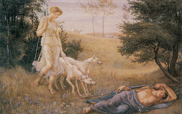 Diana and Endymion. Walter Crane