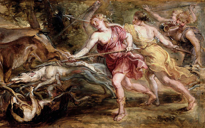 Diana (Artemis) and her Nymphs, Hunting. Peter Paul Rubens