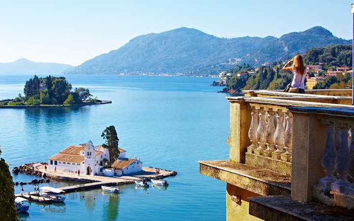 Kanoni and Mouse Island in Corfu