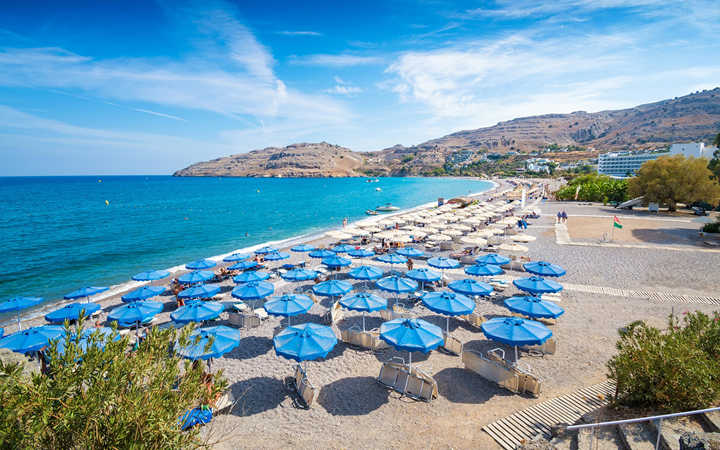 Vlycha beach. Rhodes