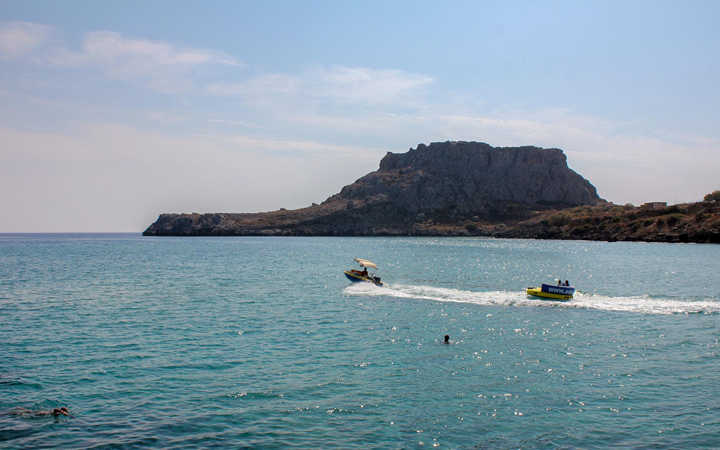 Пляж Ага́фи (Golden Beach). Родос